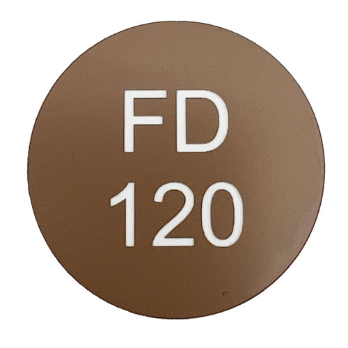 2541 - FD120 47mm Dia. Fire Door Disc in Brown