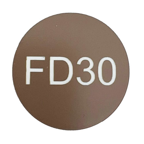 2541 - FD30 47mm Dia. Fire Door Disc in Brown