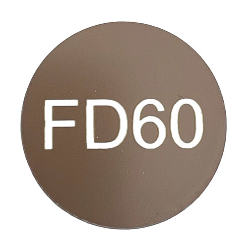 2541 - FD60 47mm Dia. Fire Door Disc in Brown