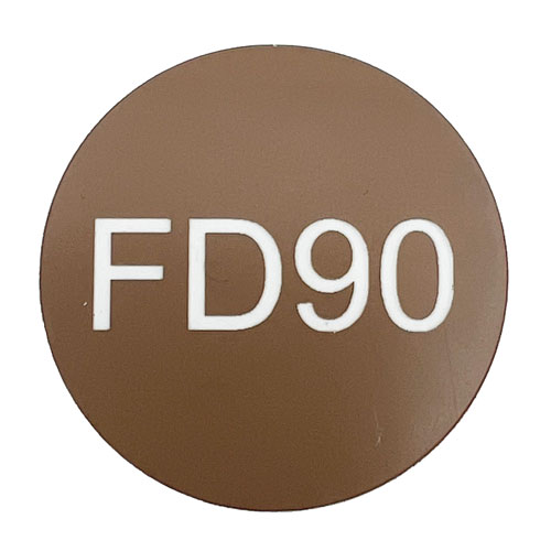 2541 - FD90 47mm Dia. Fire Door Disc in Brown