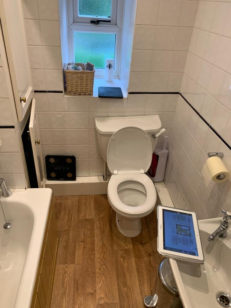 Traditional Cottage Bathroom, Peak District before 2