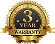 3 Year Warranty