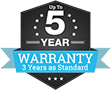 5 Year Warranty