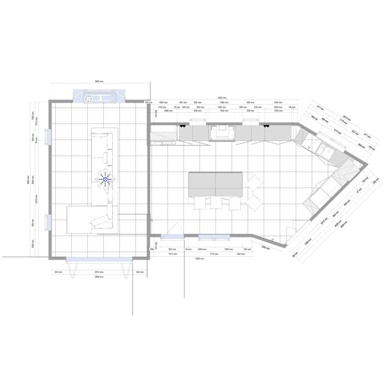 Kitchen design plan