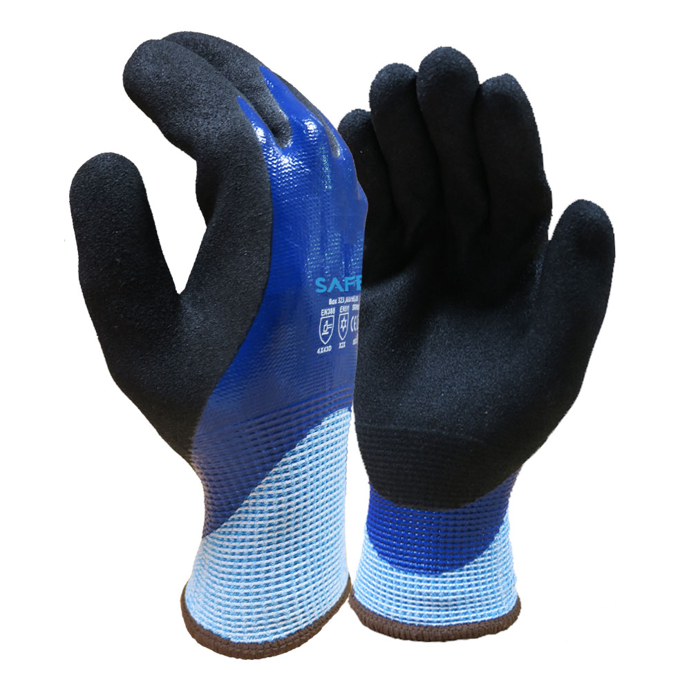 Safe T Sandy Nitrile Thermal Cut Level D Waterproof