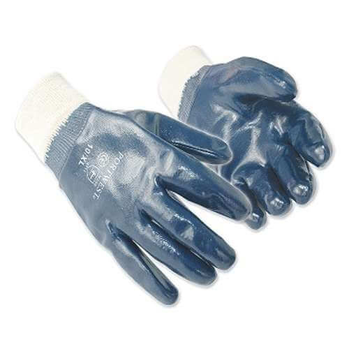 The A300 Nitrile Knit wrist work gloves