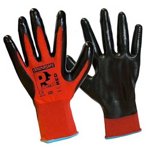 NSPL Pred grip nitrile gloves Large