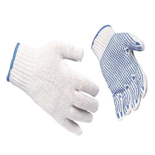 OneTouch Polka Dot PVC Work Gloves – High Palm Grip, Breathable For Warehouse & DIY