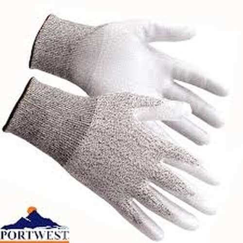 A620 Portwest Cut 3 PU Palm work Glove