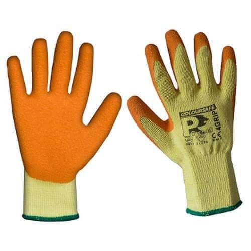 Pred 4 Grip Orange Latex work gloves