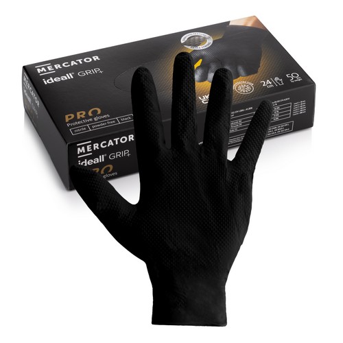 Mercator Medical Black Ideall® Grip Case of 10 = £3.39 each