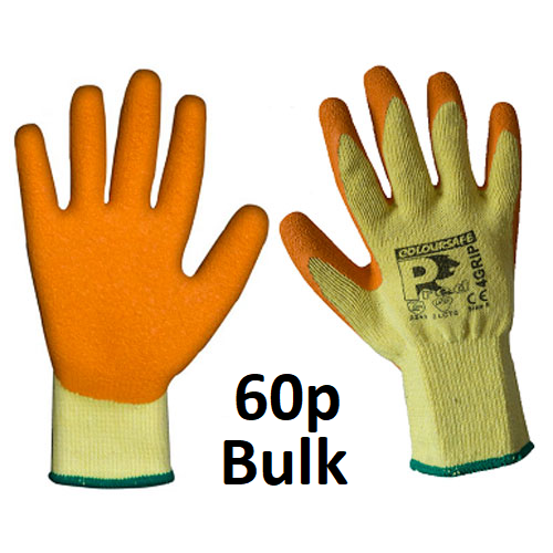 Pred 4 Grip Orange Latex work gloves
