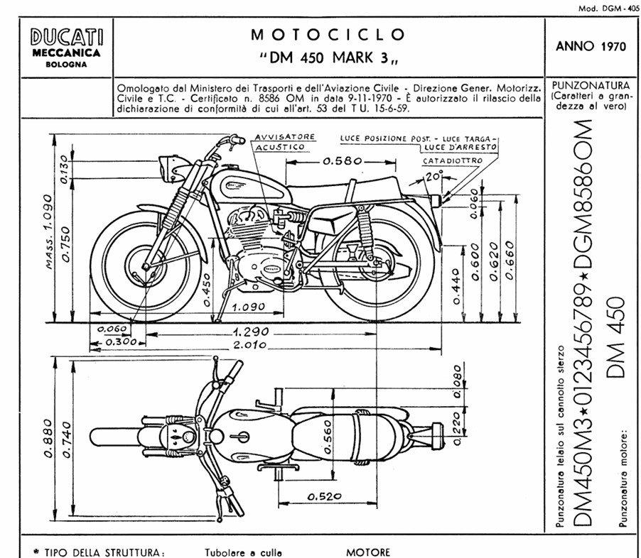 new NOS Frame Ducati 450 Mark 3  10