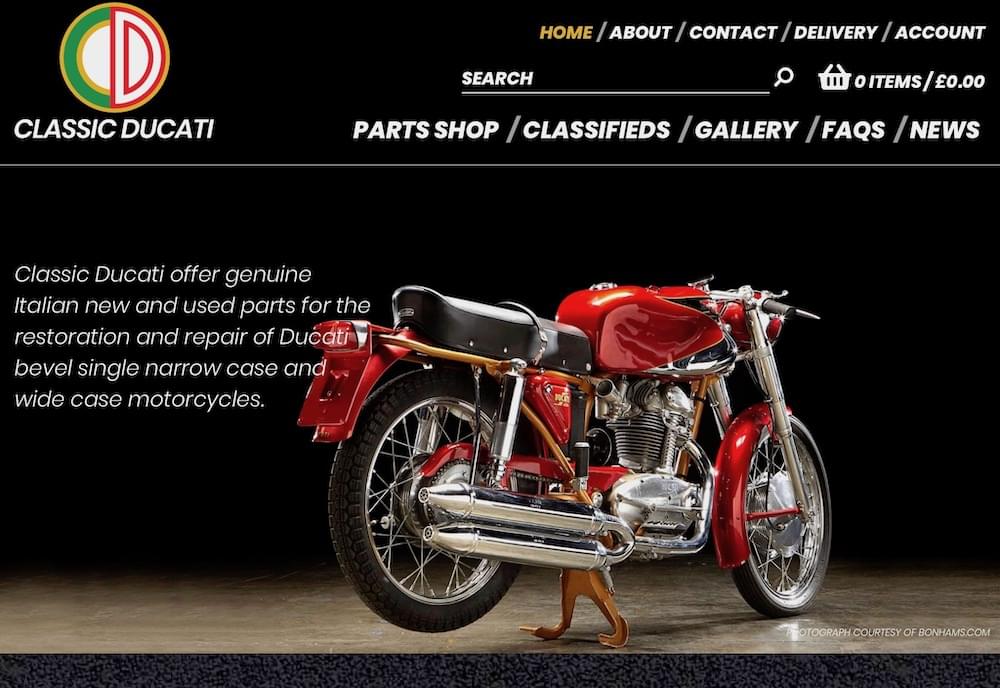 New Classic Ducati website