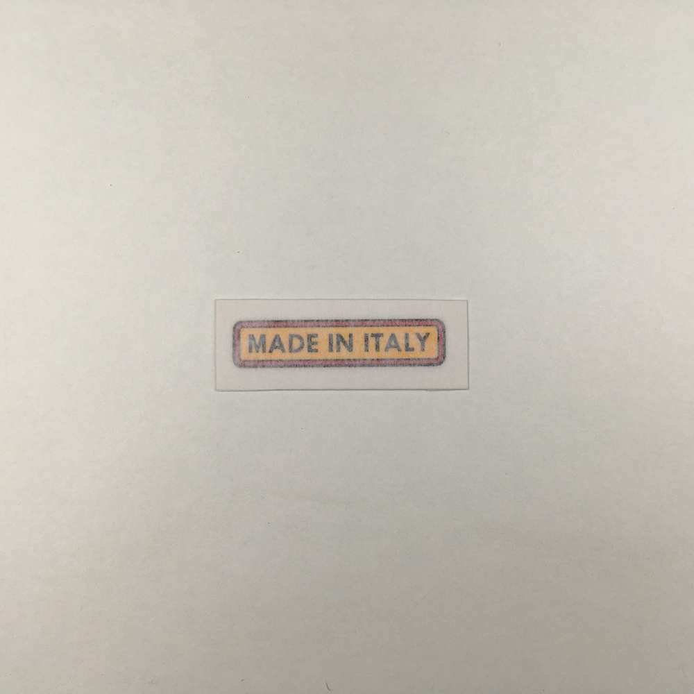 Ducati Made in Italy fuel tank decal (red/yellow/blue)