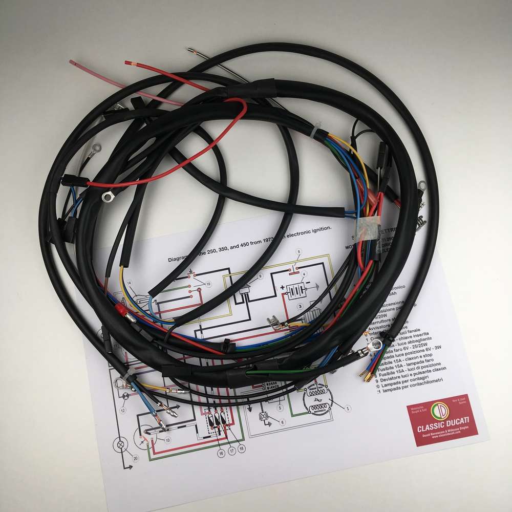 Wiring loom electronic ignition (wide case)