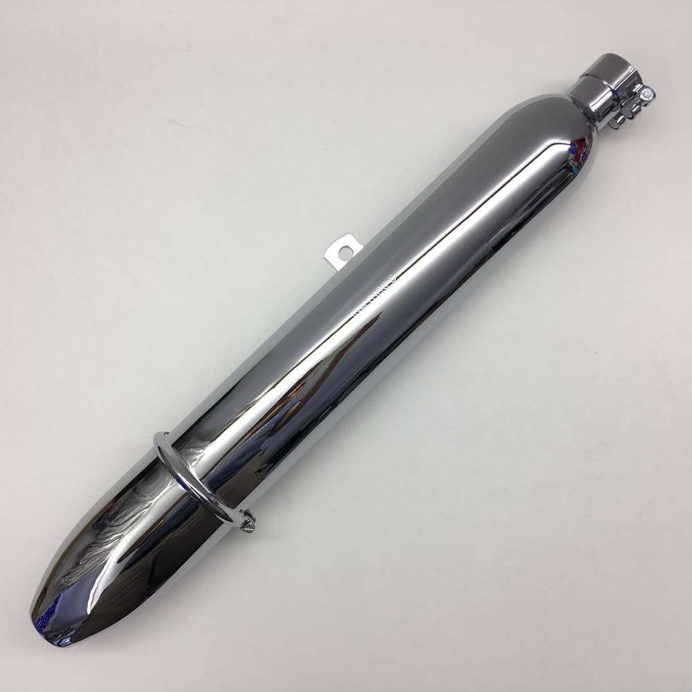 Ducati 125/160 Silentium style silencer with embossed logo