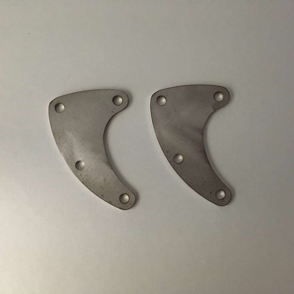Engine plates stainless steel  (wide case)