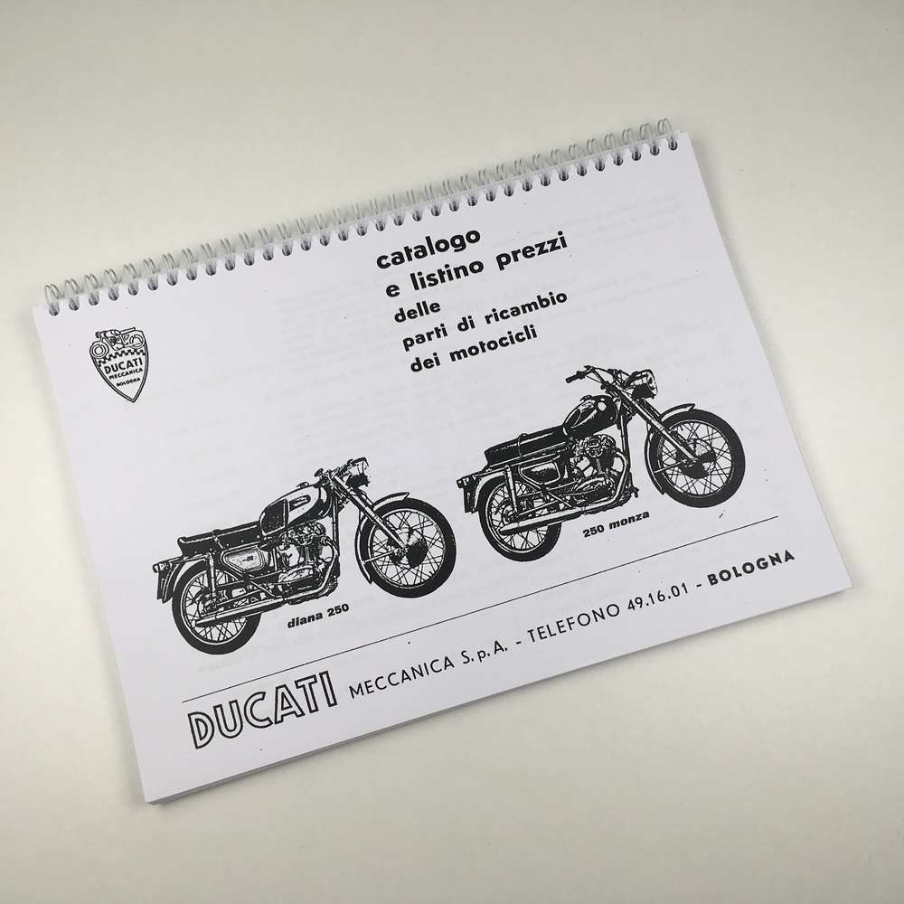 Ducati 250 4 speed Narrow case Parts catalogue