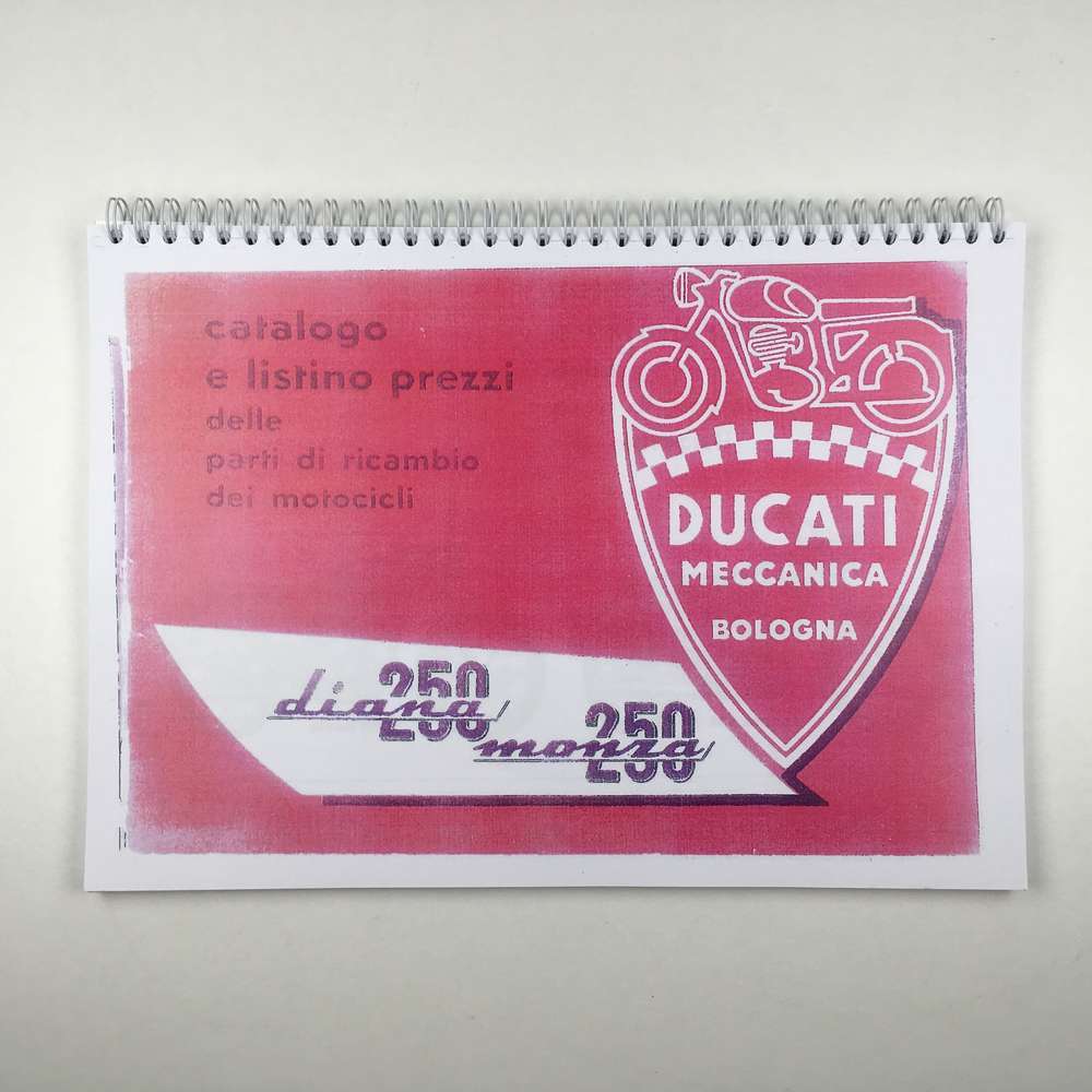 Ducati 250 4 speed Narrow case Parts catalogue