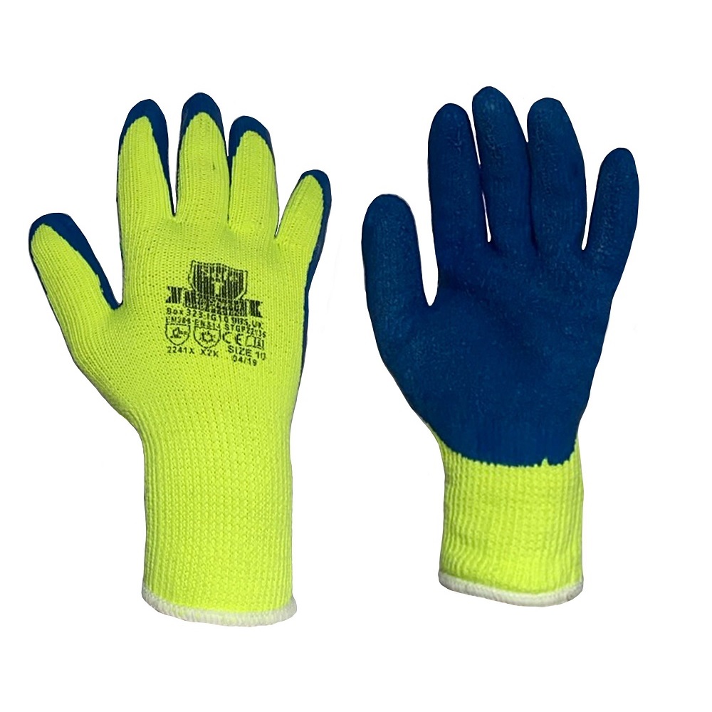 Safe T High Visibility Thermal Latex Gloves