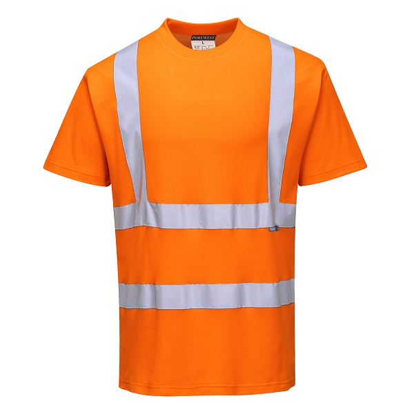 S170 Orange Portwest Cotton Comfort Short Sleeve T-Shirt