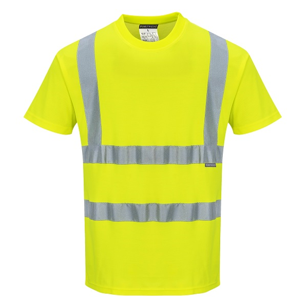 S170 Yellow Portwest Cotton Comfort Short Sleeve T-Shirt