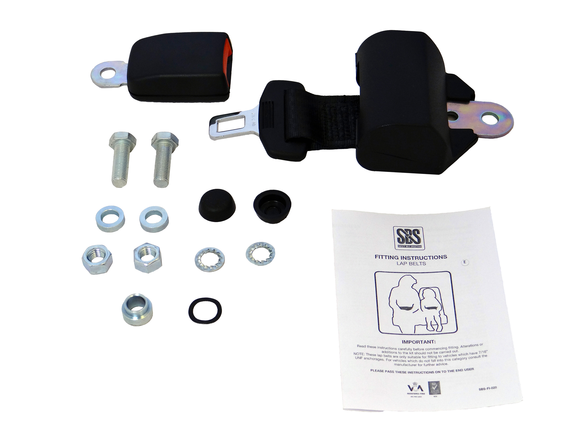2 Point Retractable (Alr) Lap Belt & 90Mm Blade Buckle