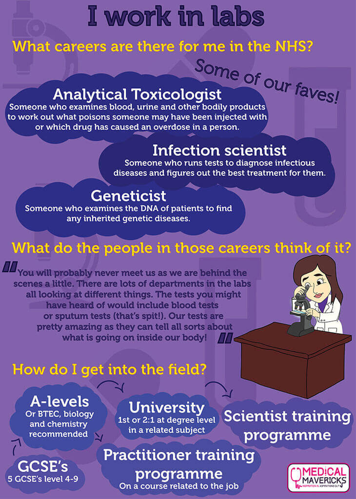 I Work in Labs poster