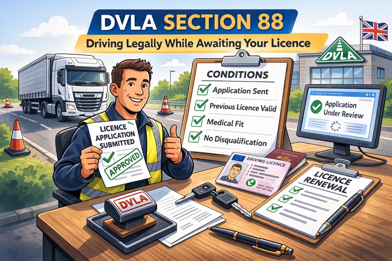 driving while waiting for licence