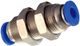 4mm Push-in by 12mm x 1 Equal Bulkhead