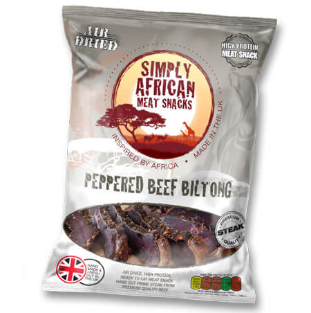 Simply African Biltong Snack-pack 35g Peppered