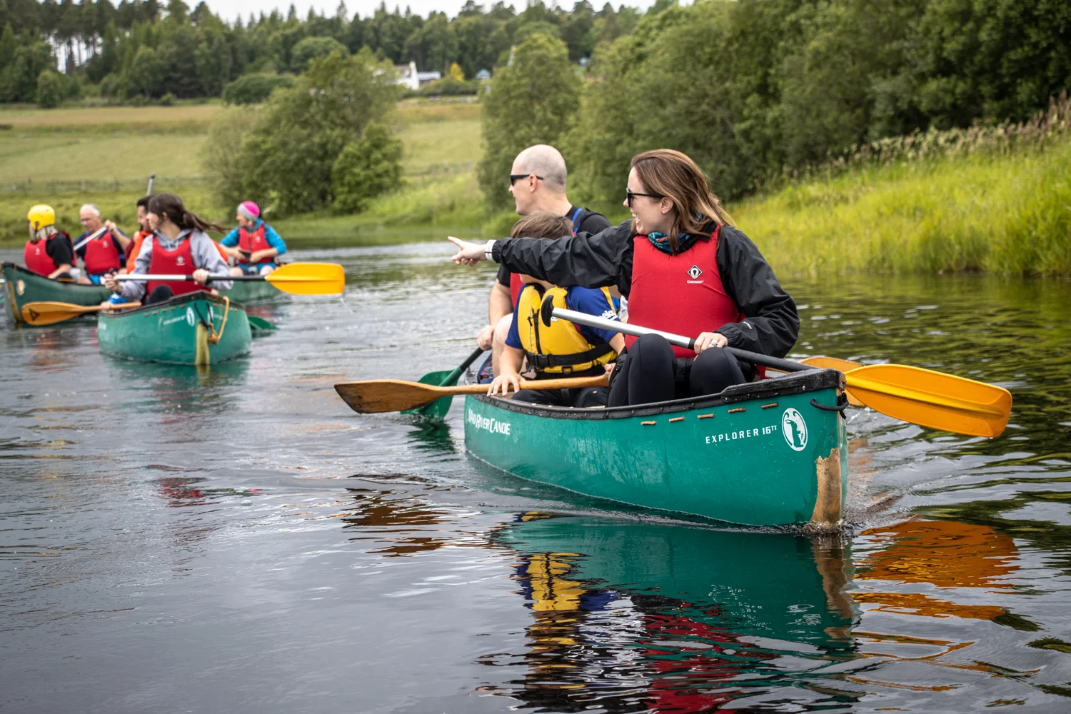A guided River Spey canoe trip with Cairngorms Activities