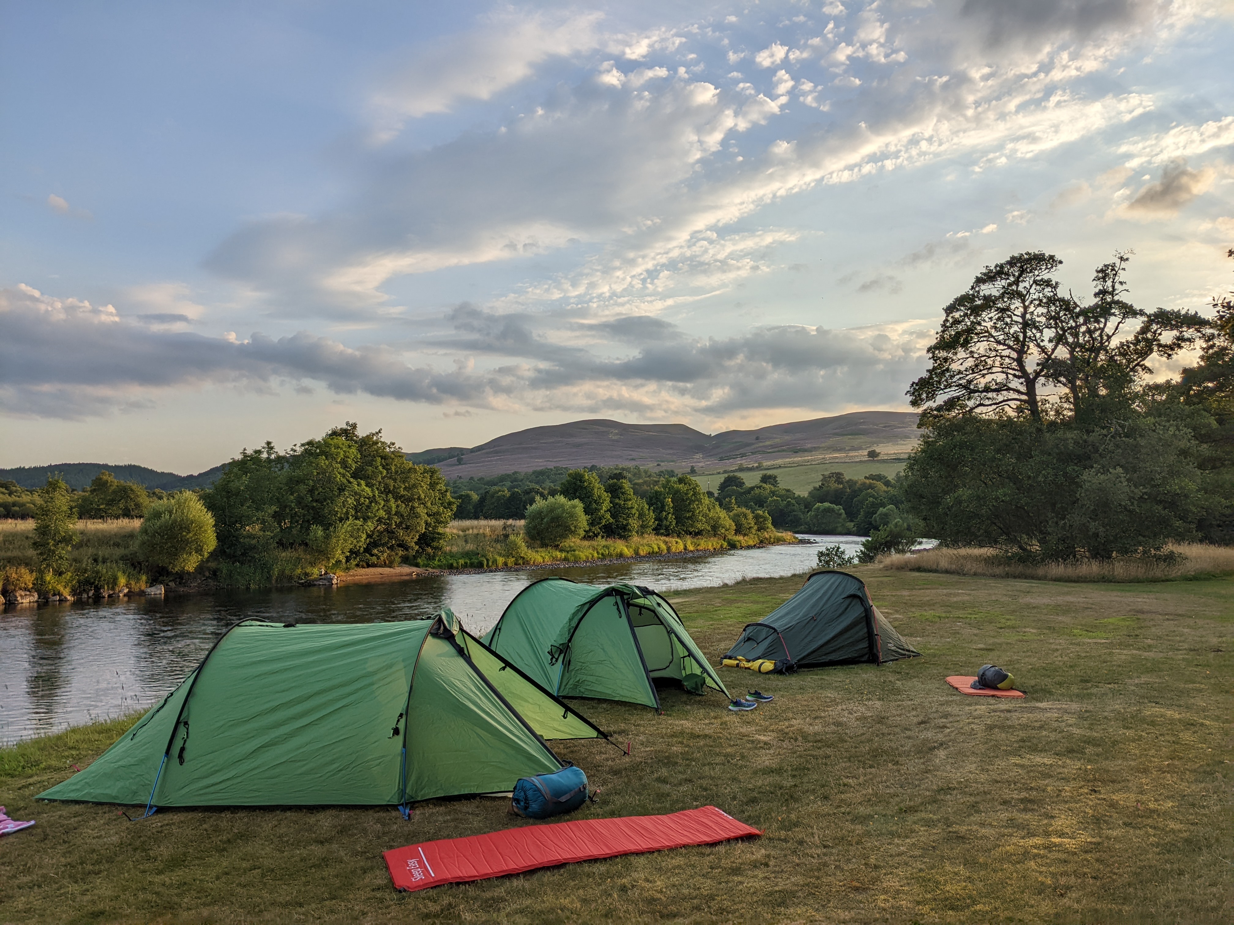 Canoe expedition on the River Spey