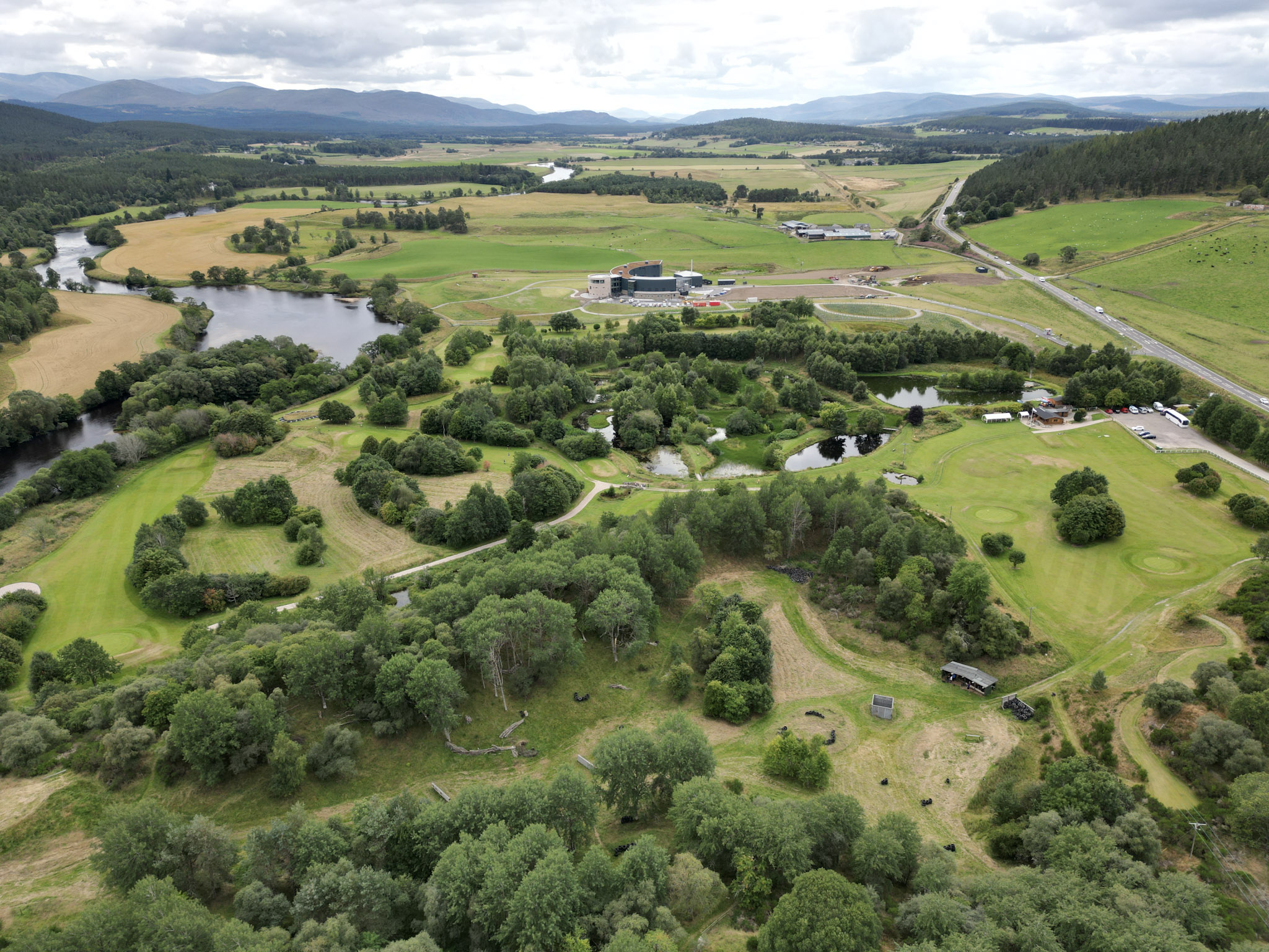 Cairngorms activities site form the air