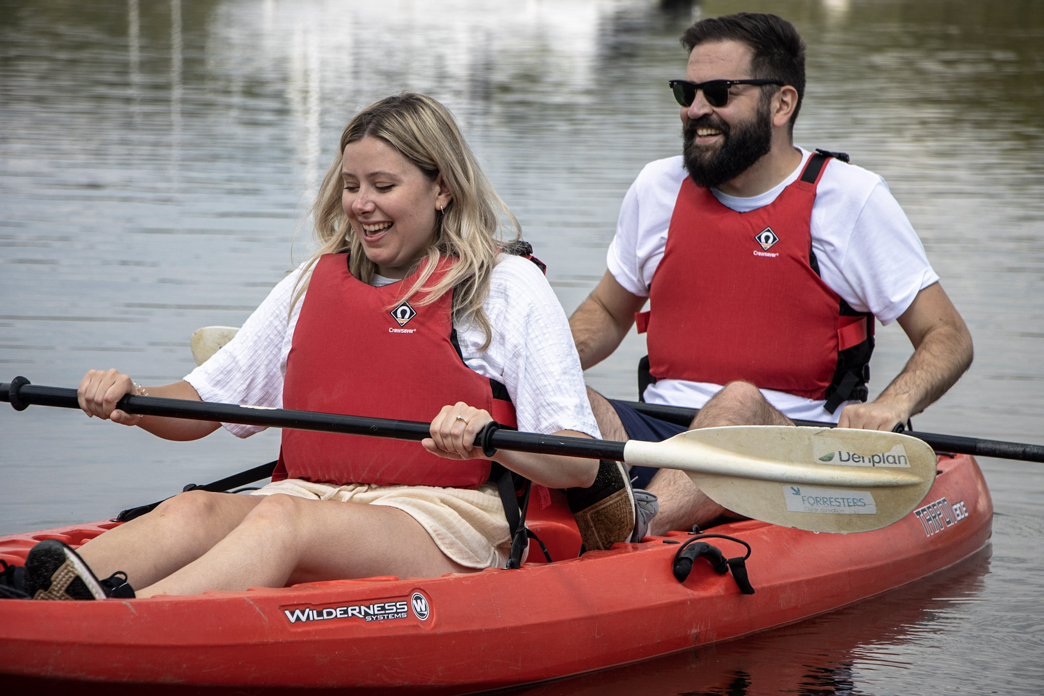 Family Canoeing on the Beaulieu River.