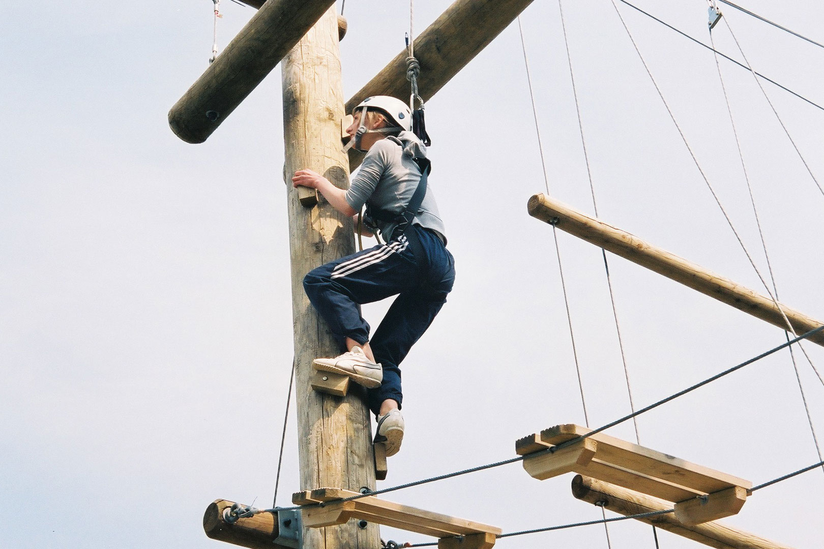 High ropes make a great activity for groups of adults looking for adventure