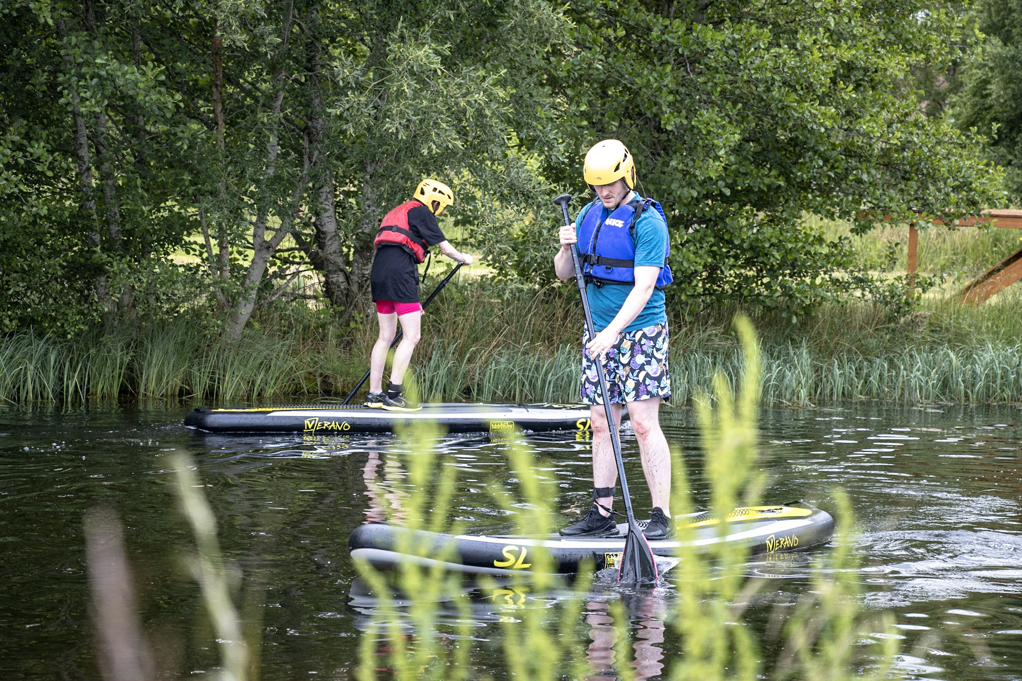 Stand up paddleboarding tour on the River Spey with Cairngorms Activities