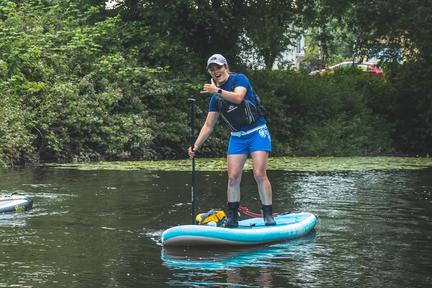 Family Canoeing on the Beaulieu River.
