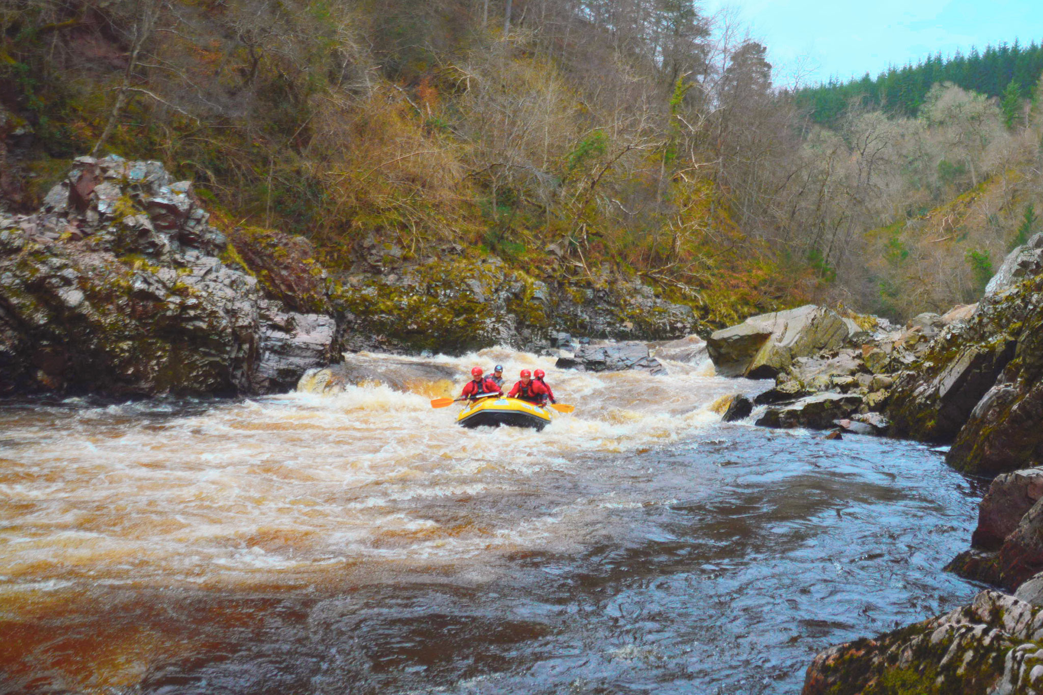 Join us on the River Findhorn for a White Water Rafting experience to remember