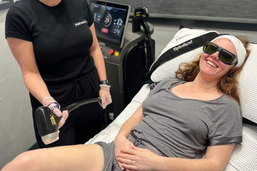 Laser hair removal consultation at Yuu Beauty
