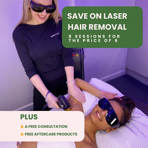 PURCHASE 6 SOPRANO TITANIUM LASER HAIR REMOVAL AND GET 2 FREE