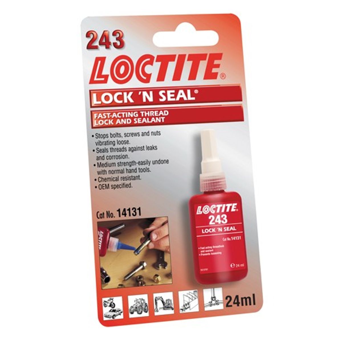 Locktite 243 Lock n Seal Bottle 24ml