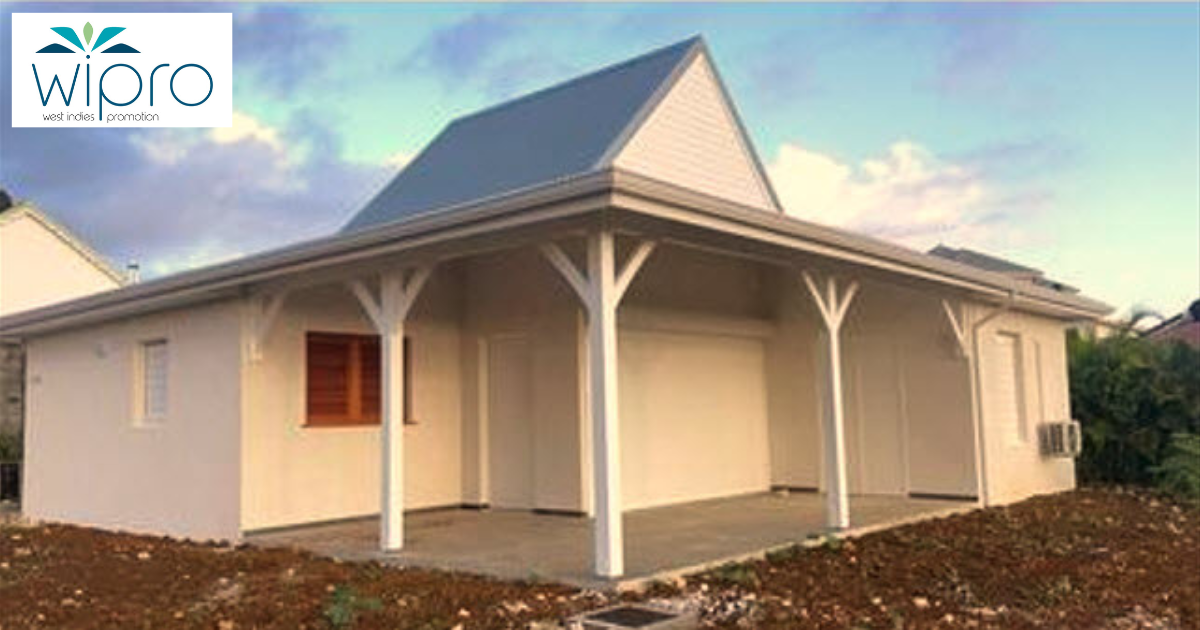 Villa F5 neuve avec grand jardin à louer à Lamentin Guadeloupe - WIPRO Promotion.