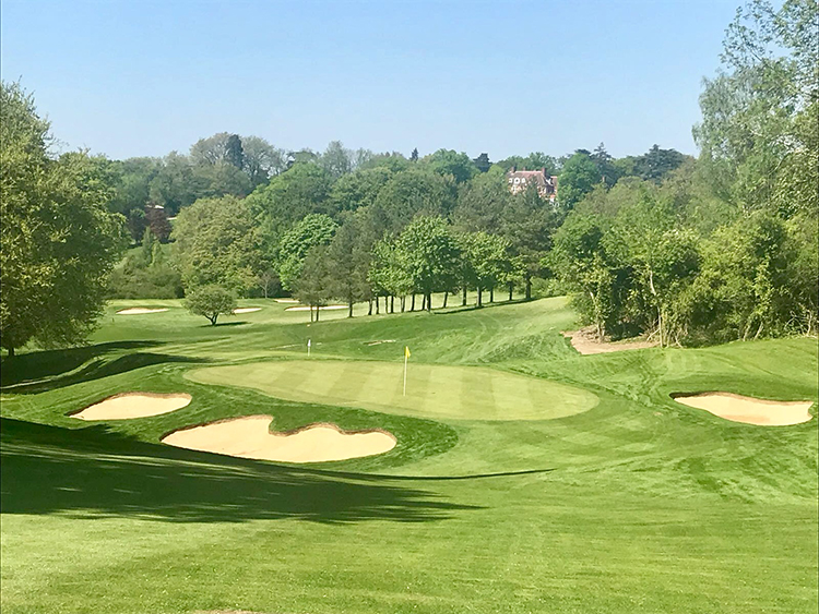 TYRRELLS WOOD GC OPEN THE NEW 13TH APPROACH