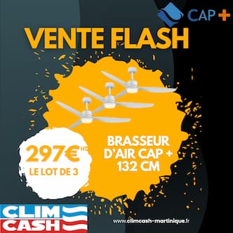 Brasseur d’Air CAP+ 132 cm : Promo Flash - Lot de 3 à 297€ HT !