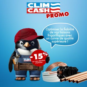 Remise de 15% sur les Raccords Cuivre et les Accessoires chez Clim Cash Martinique