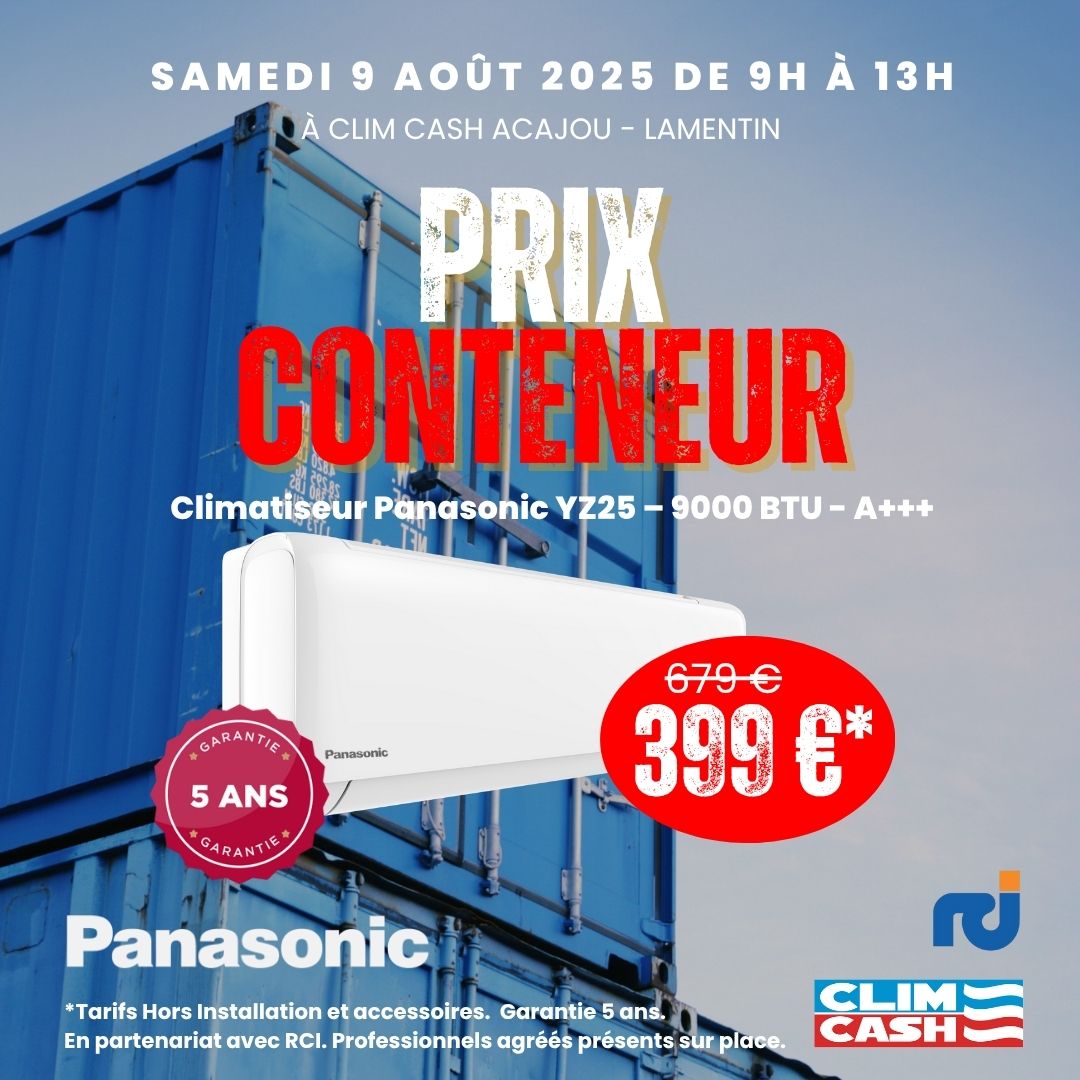 Vente Flash Clim Cash : des climatiseurs à prix conteneur pour les particuliers