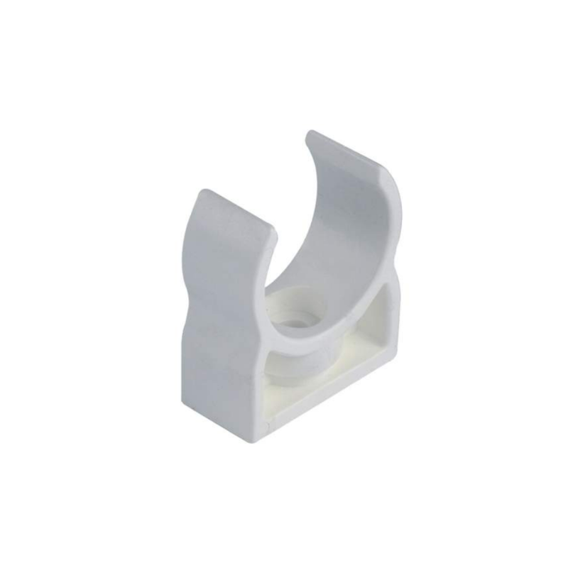 ATTACHE PVC D-25 BLANC CE/RPD25-CLIP