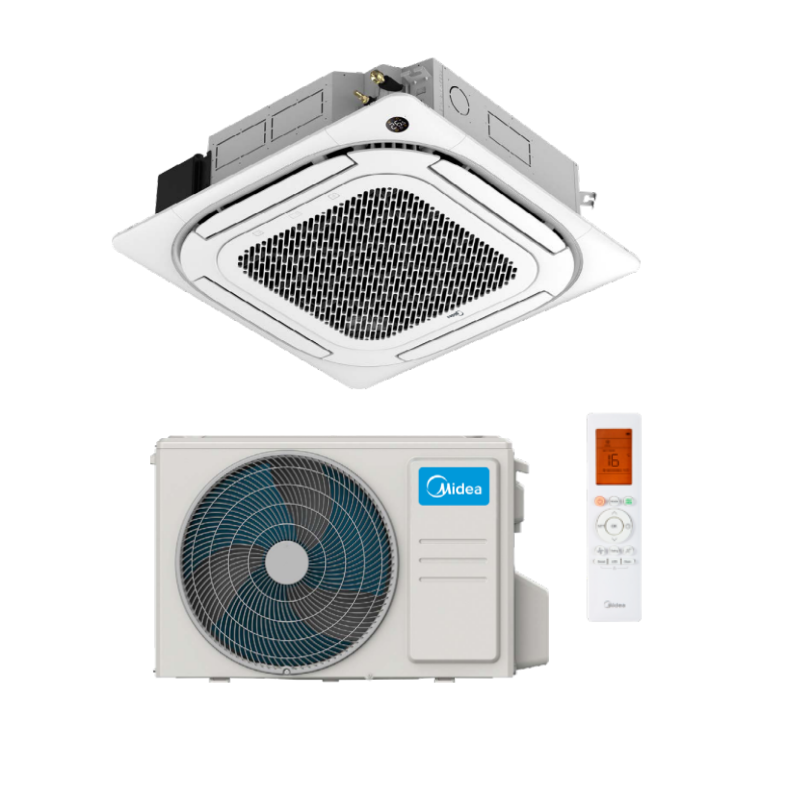 Climatiseur Midea Cassette Superslim 840x840 Inv. MCD/MOD30U -36k tri